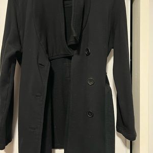 Black Maternity trench coat